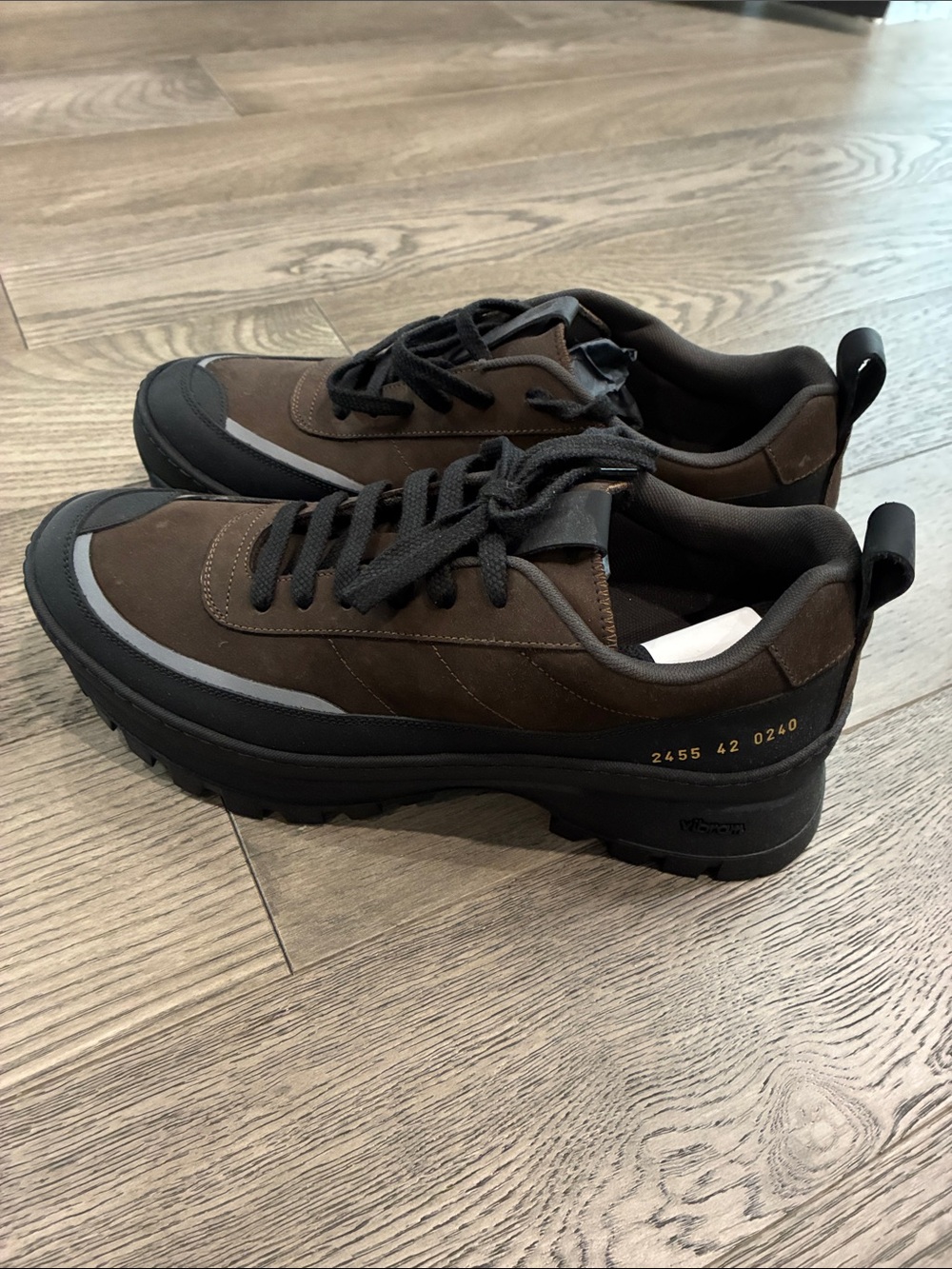 Common Projects Brown and Black Men’s Chunky Low-Top Boot